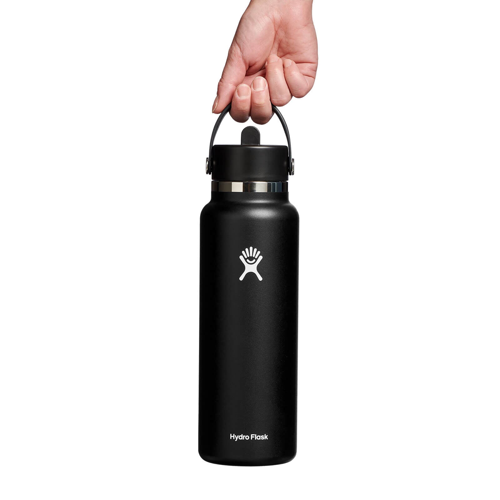 Hydro Flask 40 oz Wide Mouth with Flex Straw Cap - Black