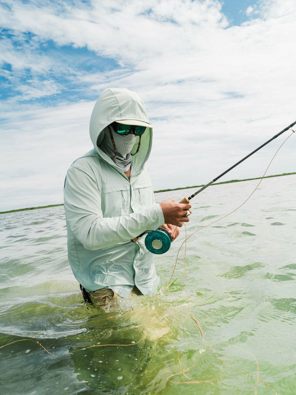 Duck Camp M's Hybrid Guide Hoodie - Sea Foam