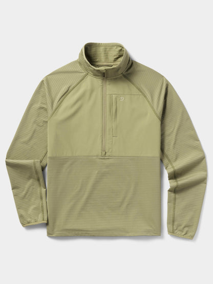 Duck Camp Lightweight Grid Tech Fleece Half Zip - Sagebrush