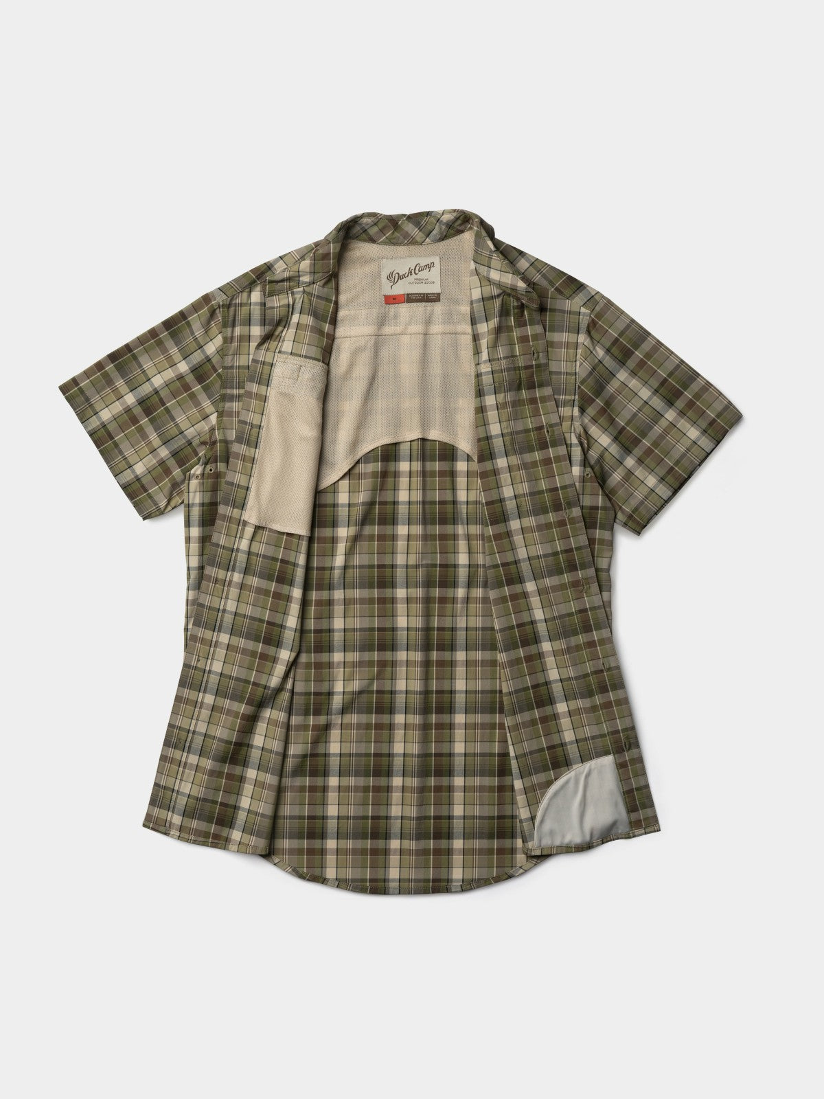 Duck Camp M's Signature Fishing Shirt Short Sleeve - Teton Plaid