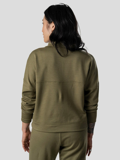 Duck Camp W's Barton Fleece Pant - Military Green